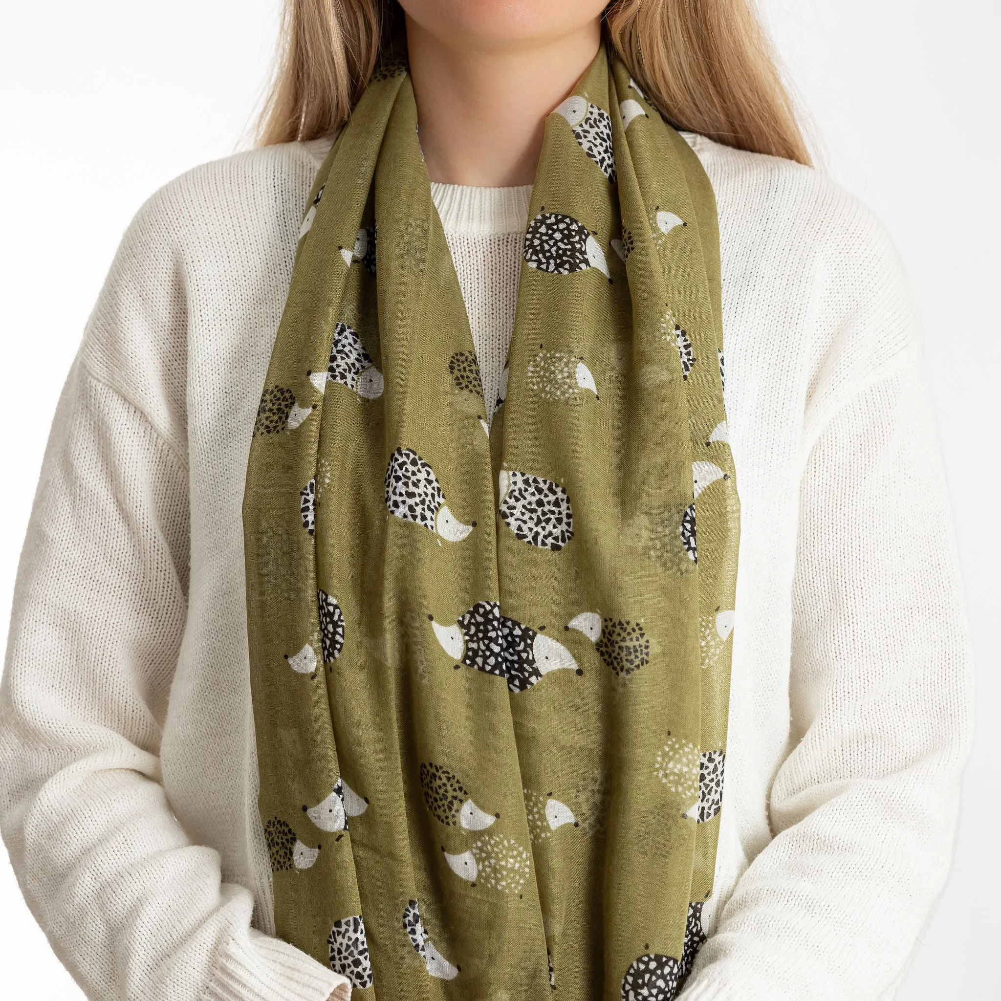 Hedgehog Print Scarf