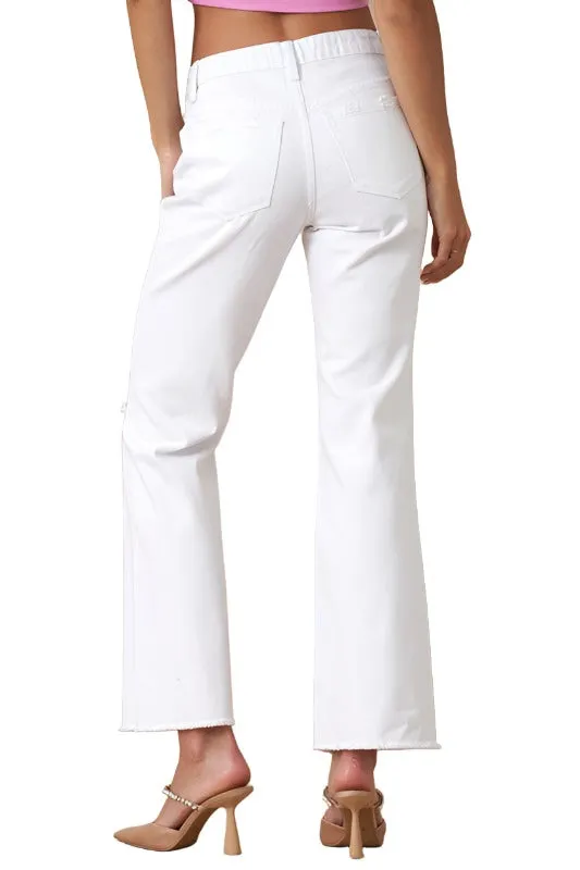 High Rise Slim Straight