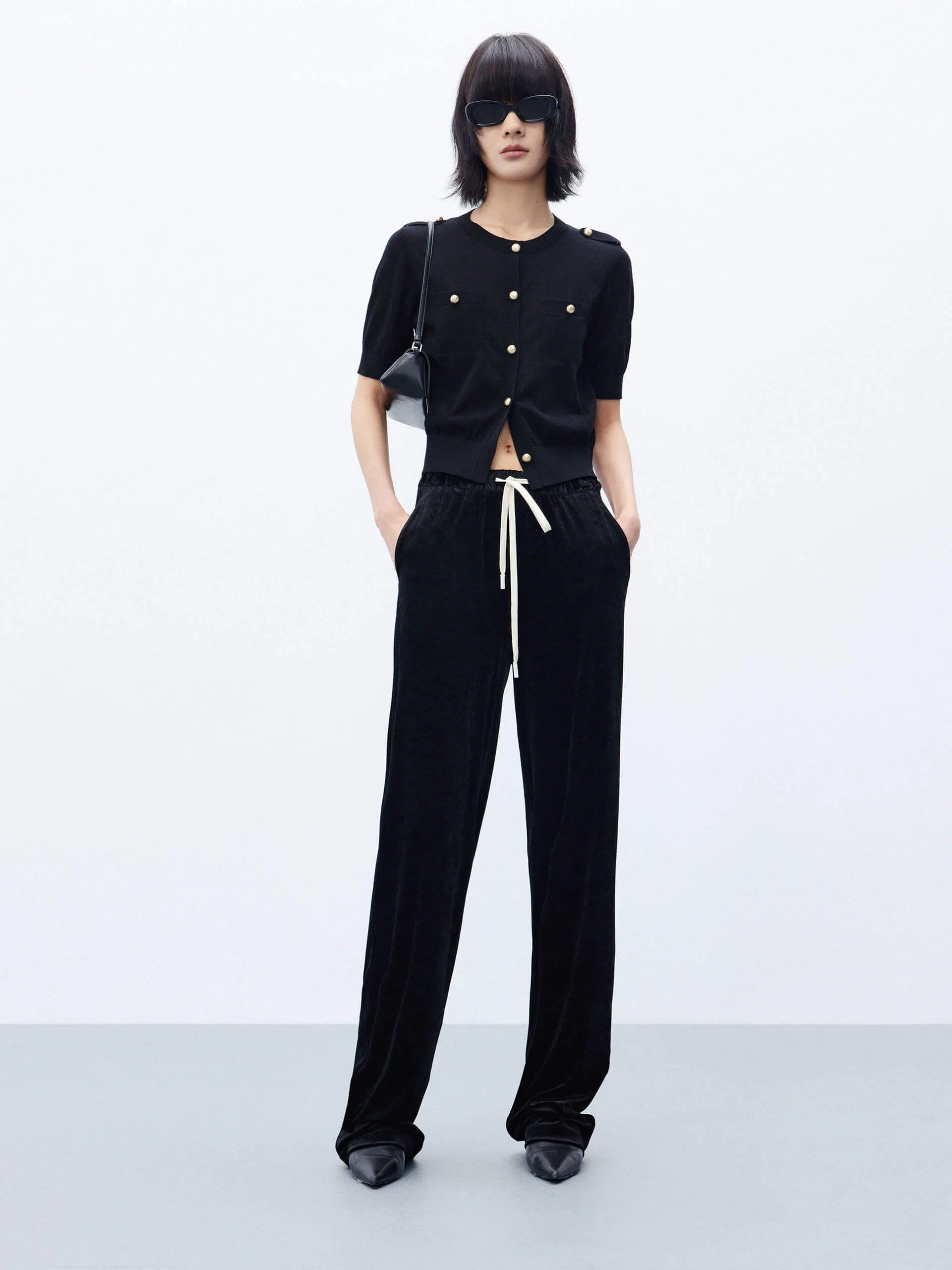 High Waist Drawstring Pants