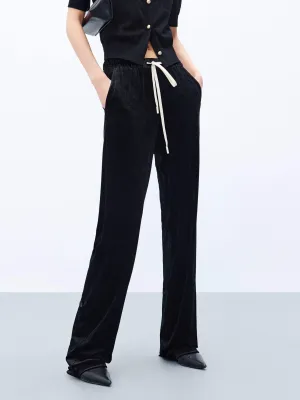 High Waist Drawstring Pants