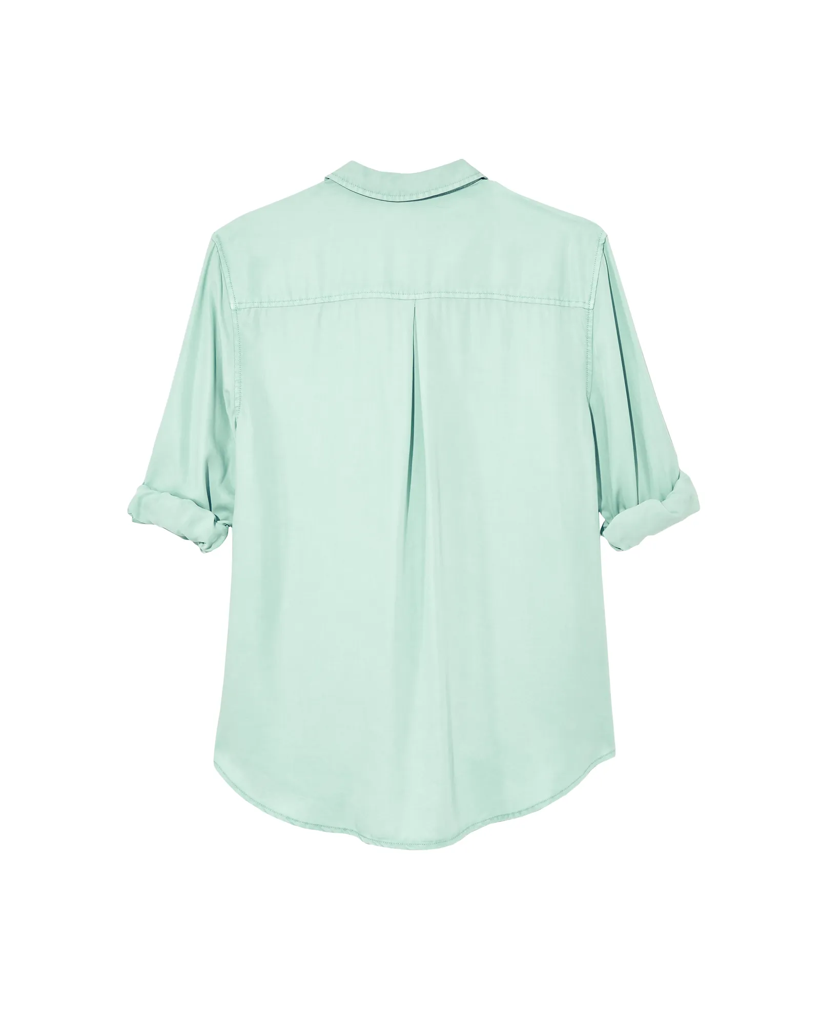 Hilary Button Down Tunic Top | Light Blue