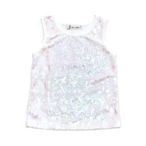 Iridescent Sequined Tank Top