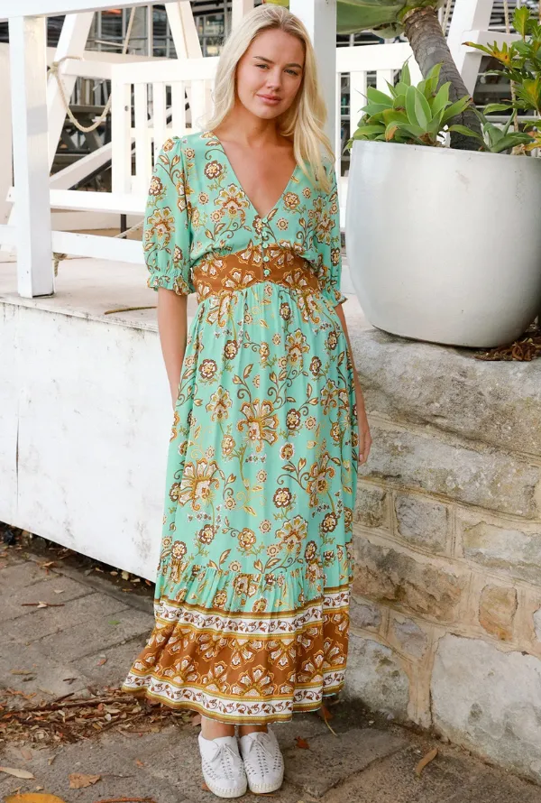 Journi Maxi Dress - Teal