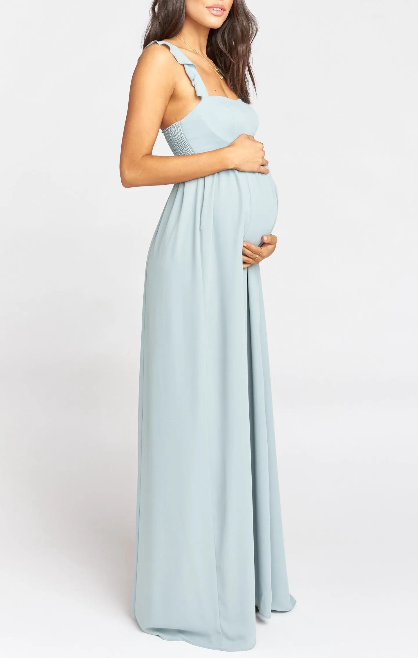 June Maxi Dress ~ Silver Sage Crisp