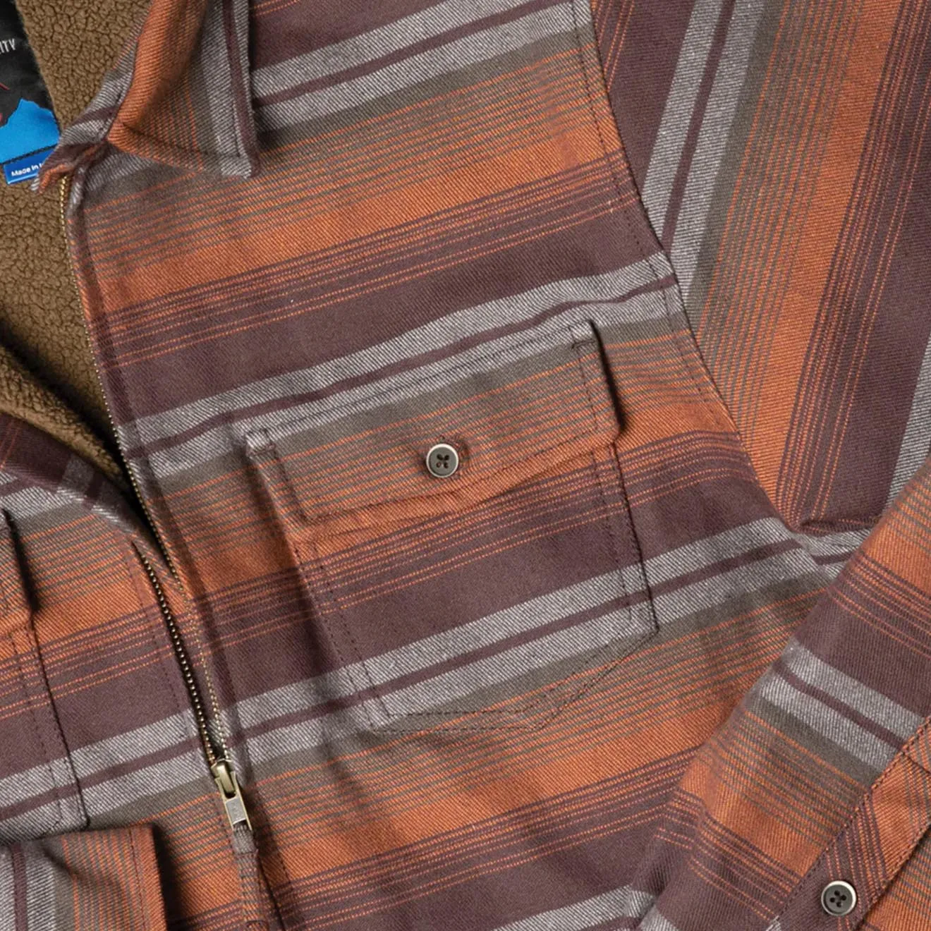 Kavu Eagle Pine Shirt Copper Hills Stripe