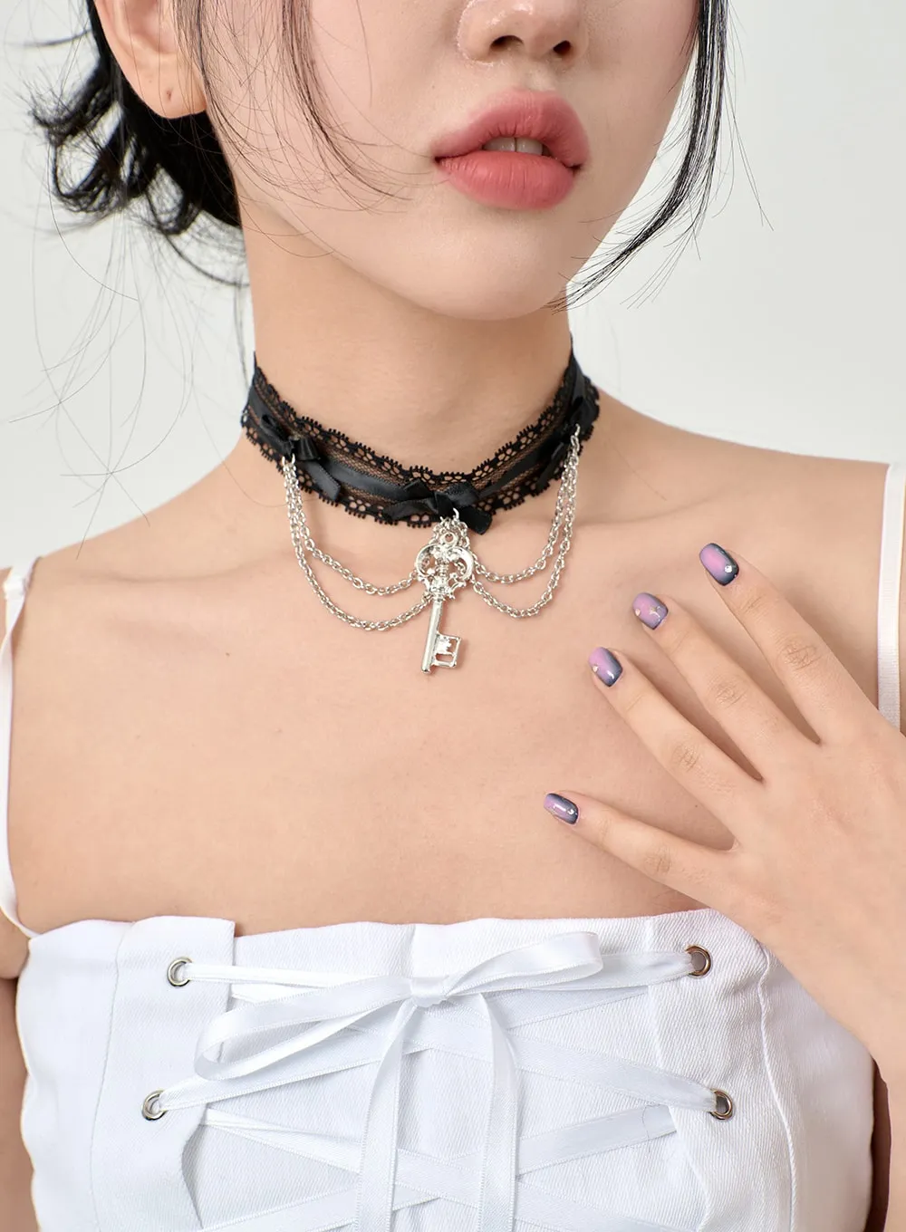 Key Chain Choker Necklace BD09