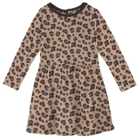 KicKee Pants Suede Cheetah Twirl Dress