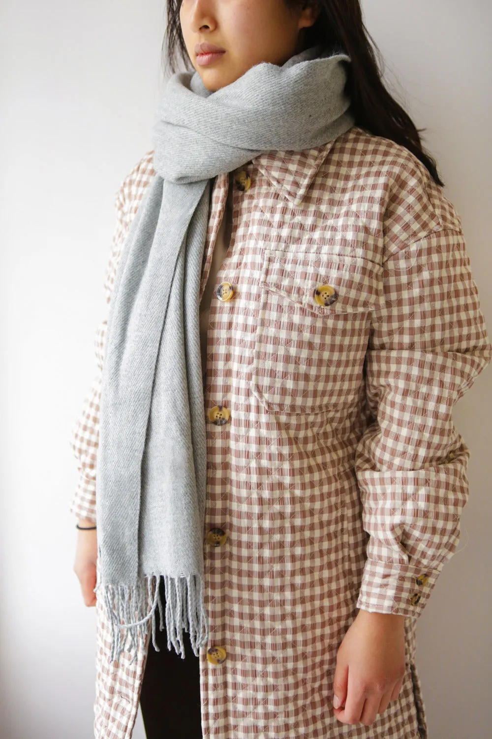 Le Baiser Grey | Soft Knitted Scarf