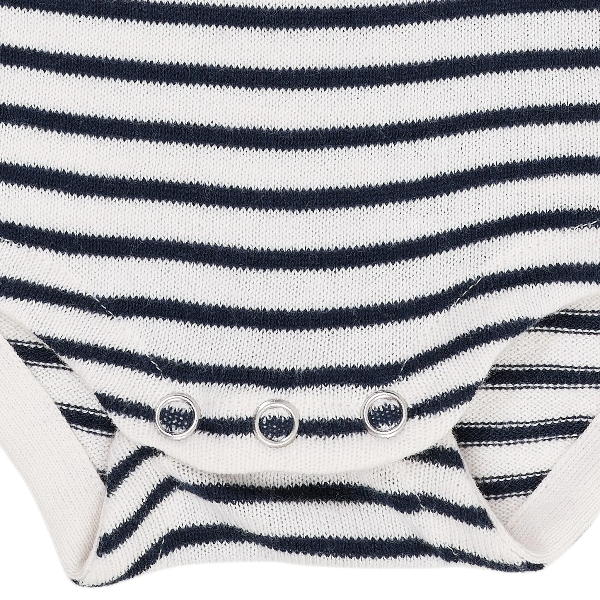 LIGHT KNITTED STRIPE BODY - CREAM/NAVY COMB.