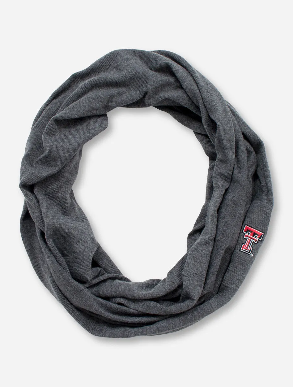 LogoFit Texas Tech Double T Charcoal Infinity Scarf