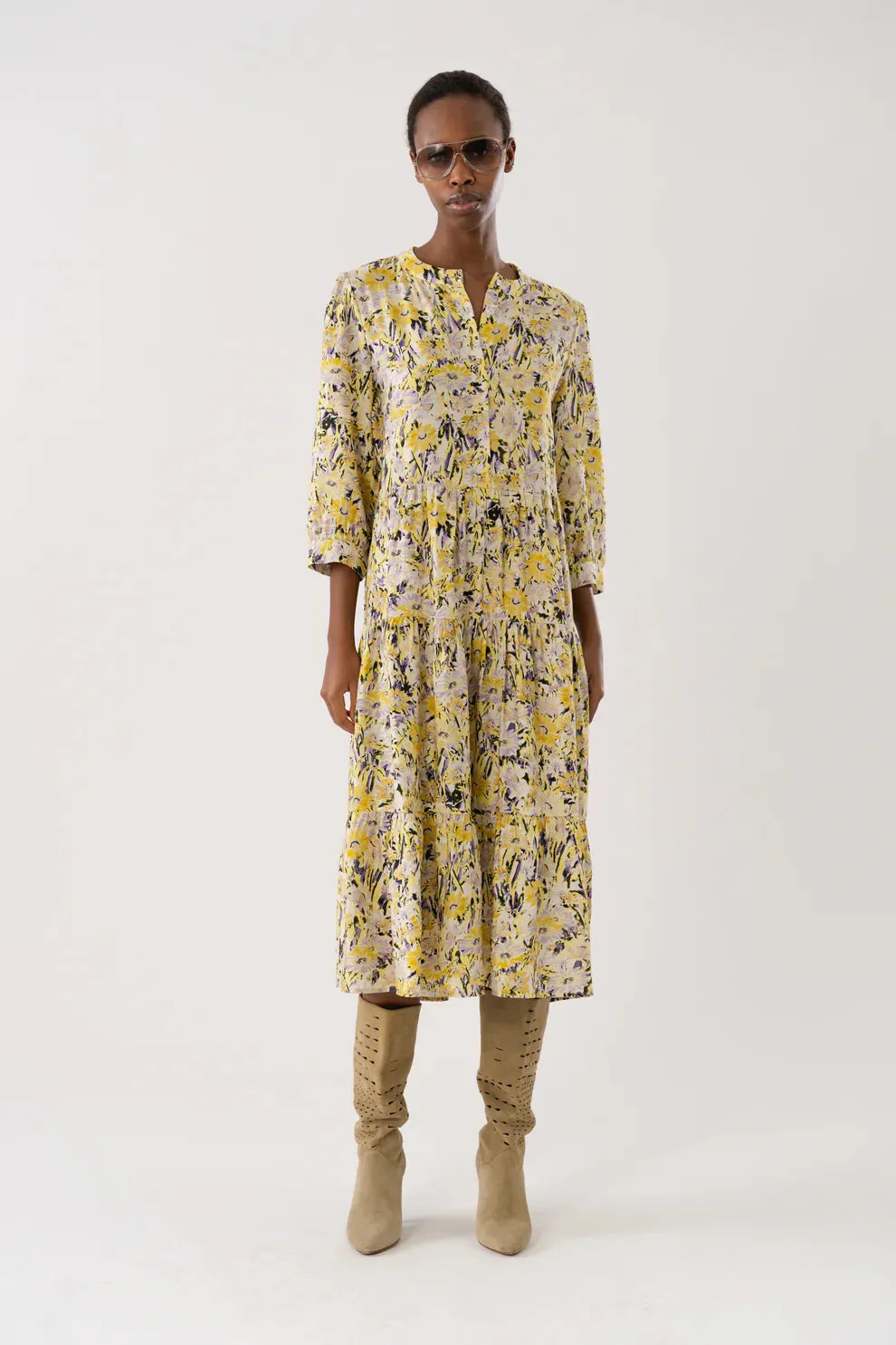 Lollys Laundry Flower Point Olivia Midi Dress