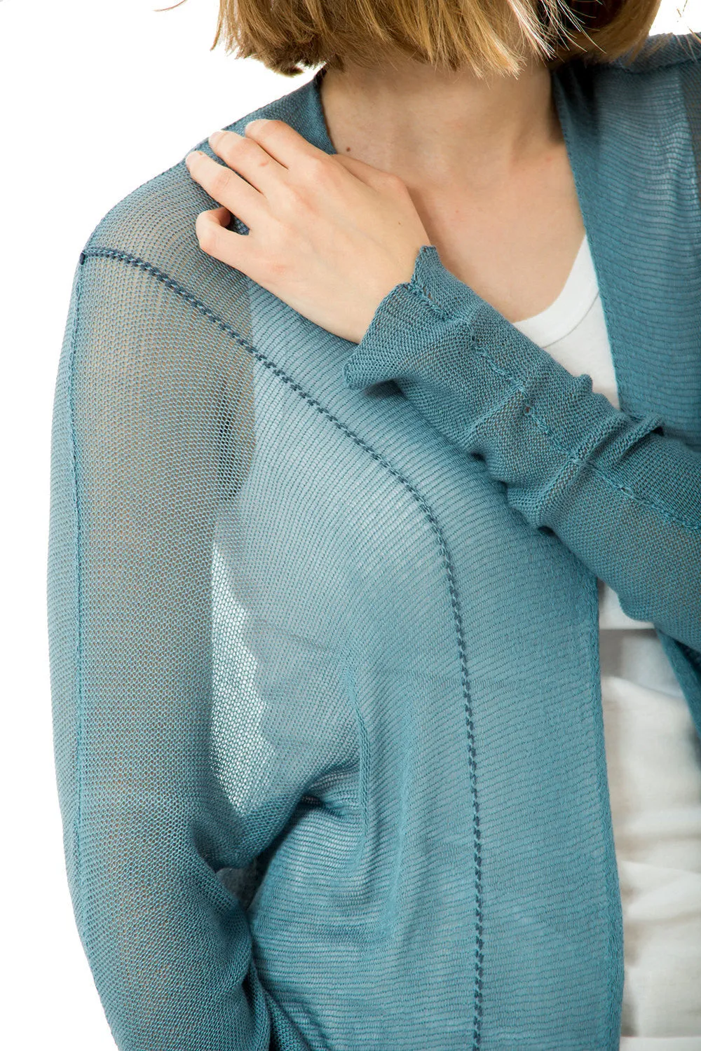 Long Bamboo Cardigan - Teal