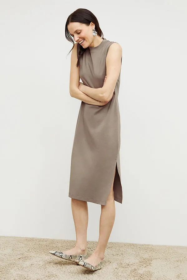 Lou Dress - Pima Cotton :: Pebble