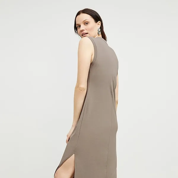 Lou Dress - Pima Cotton :: Pebble