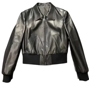 Luxe Leather Bomber