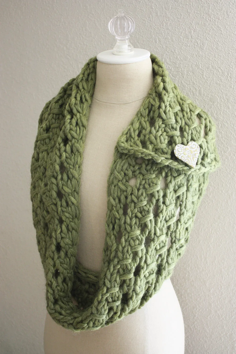 Margeaux Lace Cowl / Scarf Knitting Pattern