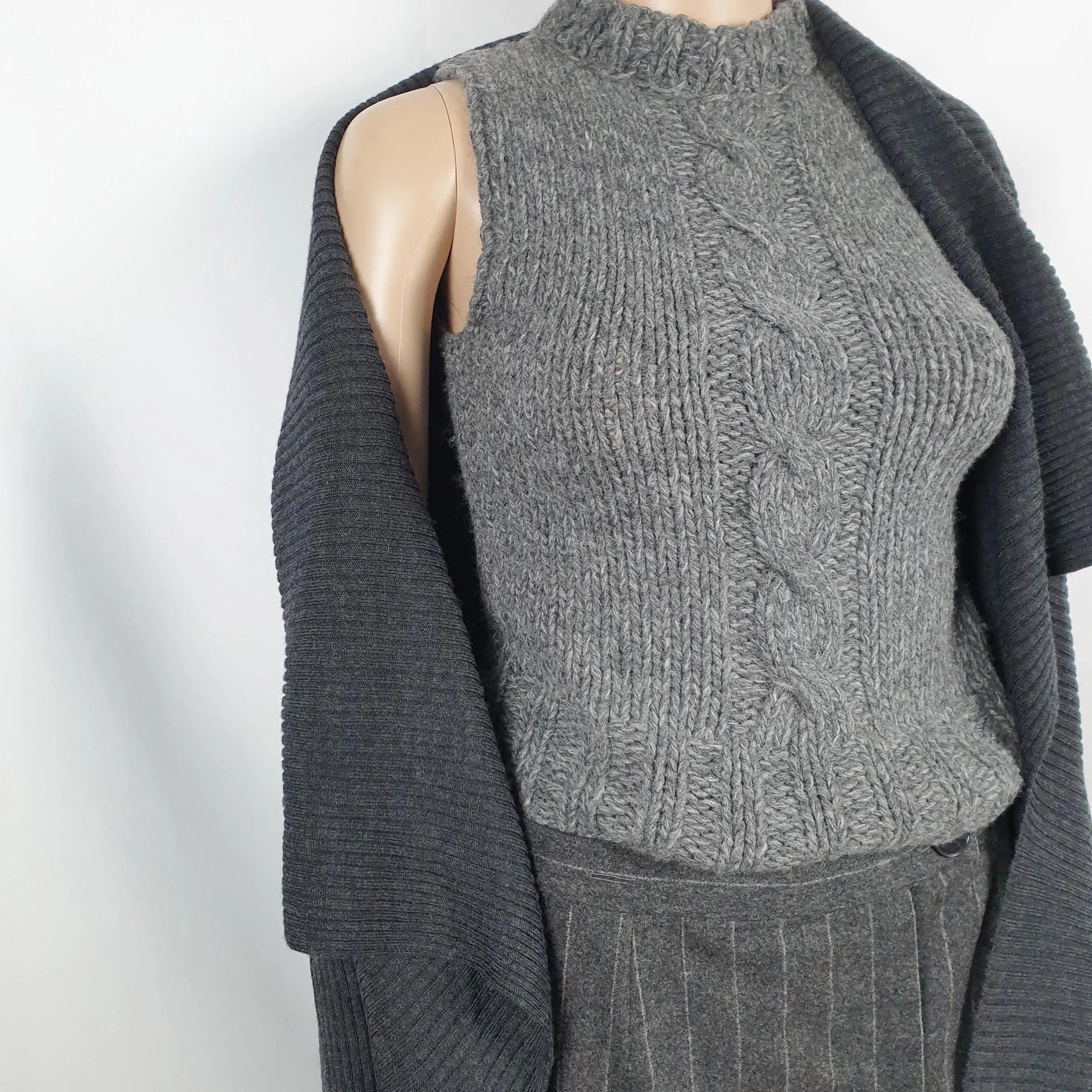 Maxi cardigan Les Copains grigio