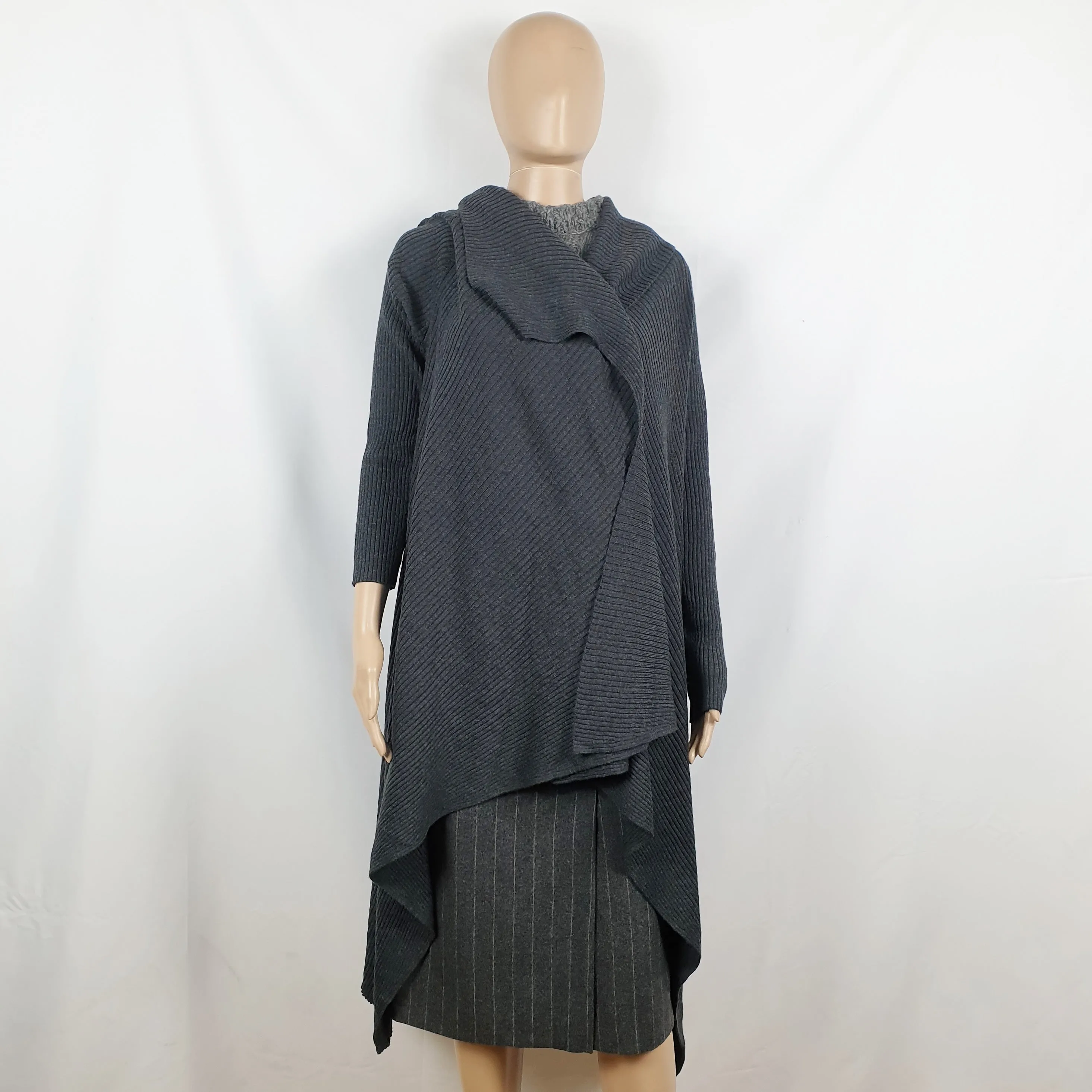 Maxi cardigan Les Copains grigio