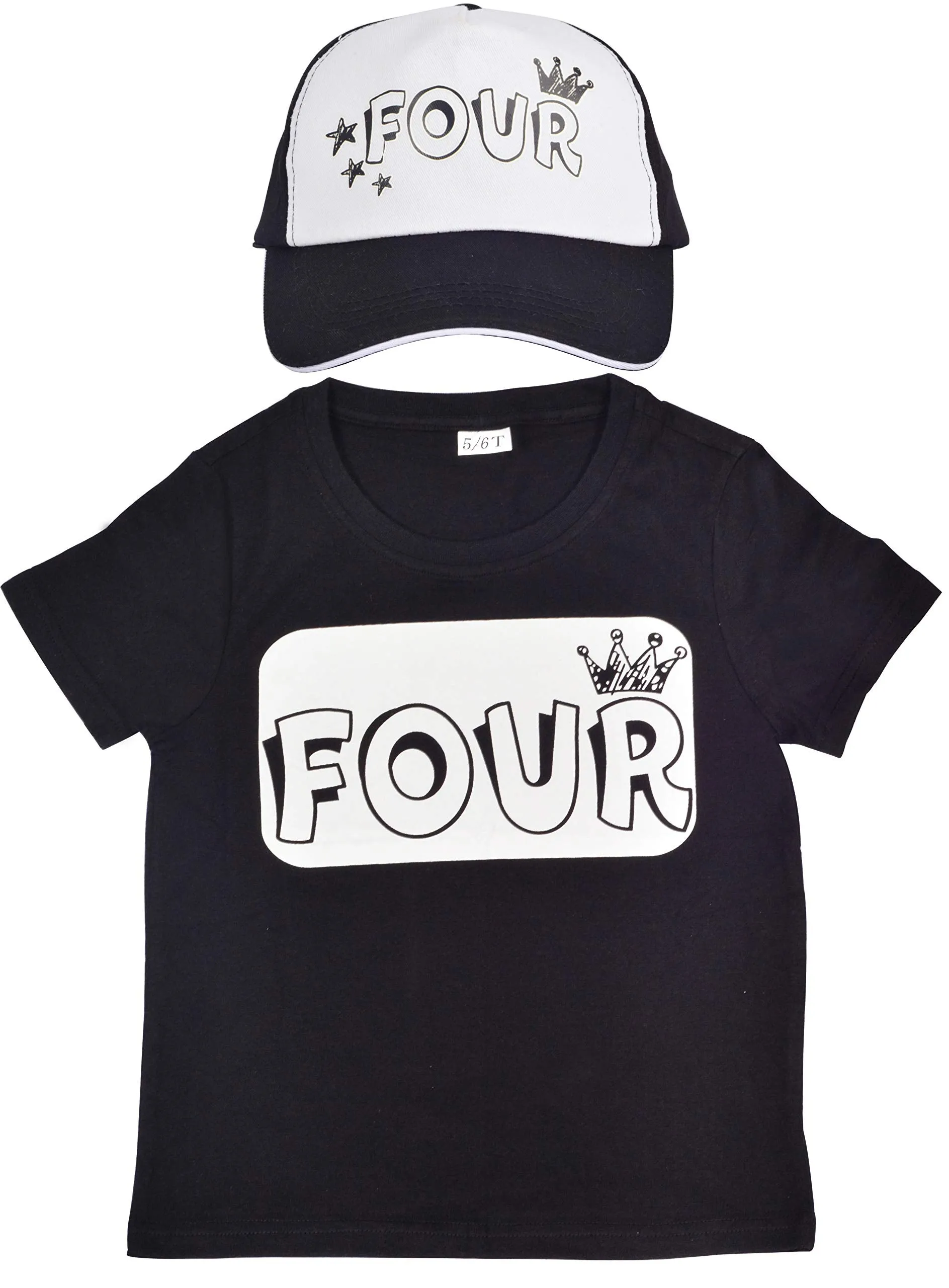 MEANT2TOBE 4th Birthday Shirt for Boy, 4 Years Old Birthday Party, 4th Birthday Hat