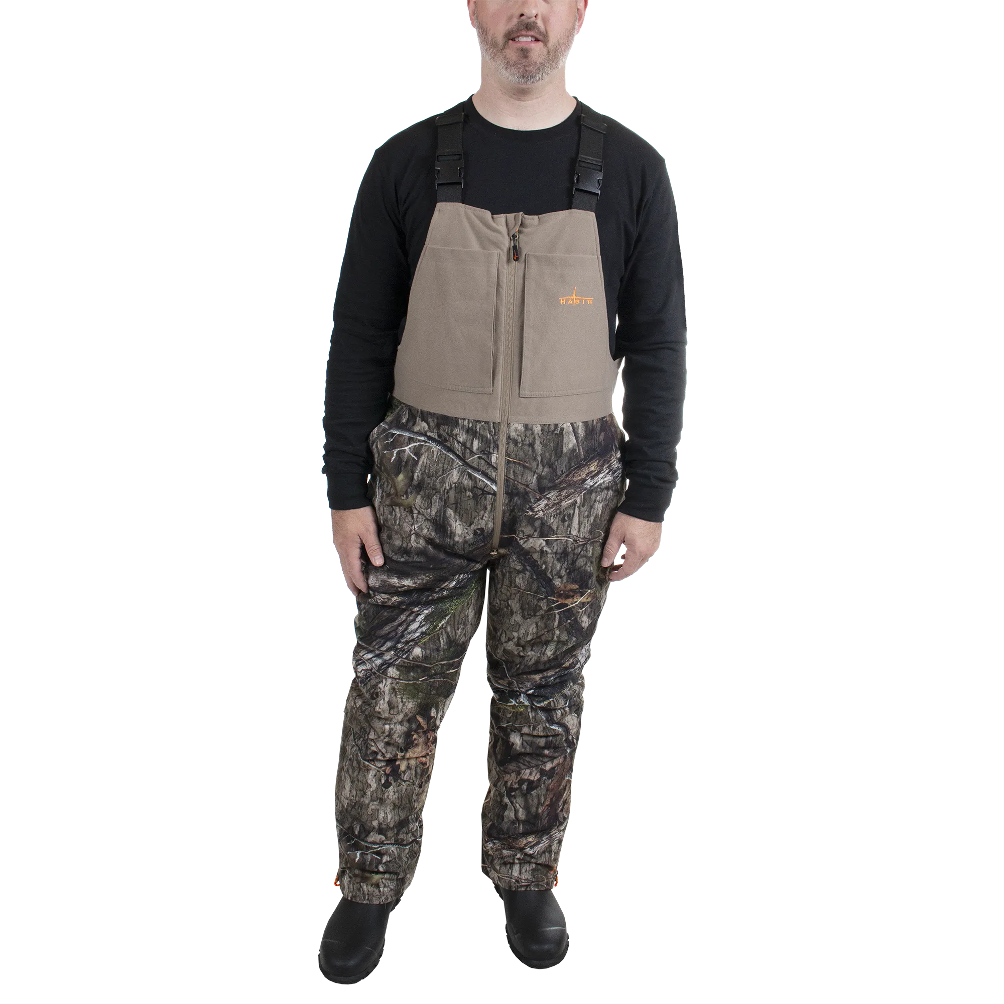 Men's Cedar Branch Insulated Waterproof Bibs - Mossy Oak