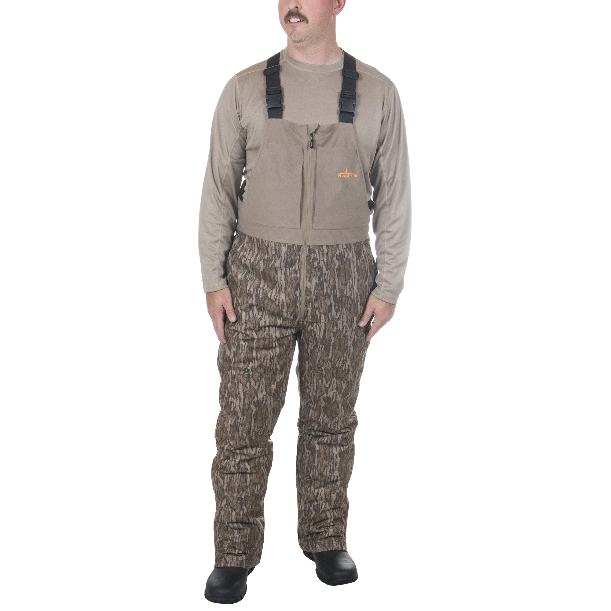 Men's Cedar Branch Insulated Waterproof Bibs - Mossy Oak