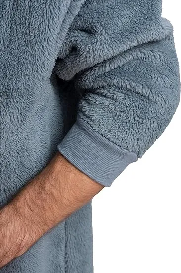 Men's Jeans Ultimate Sherpa Blanket Hoodie - The Epitome of Cozy Loungewear