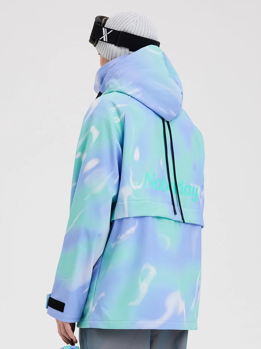 Men's Nobaday Pure Free Tie Dye Fluorspar Anorak Snowboard Jacket