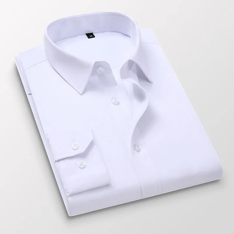 Men's slim fit elastic shirt