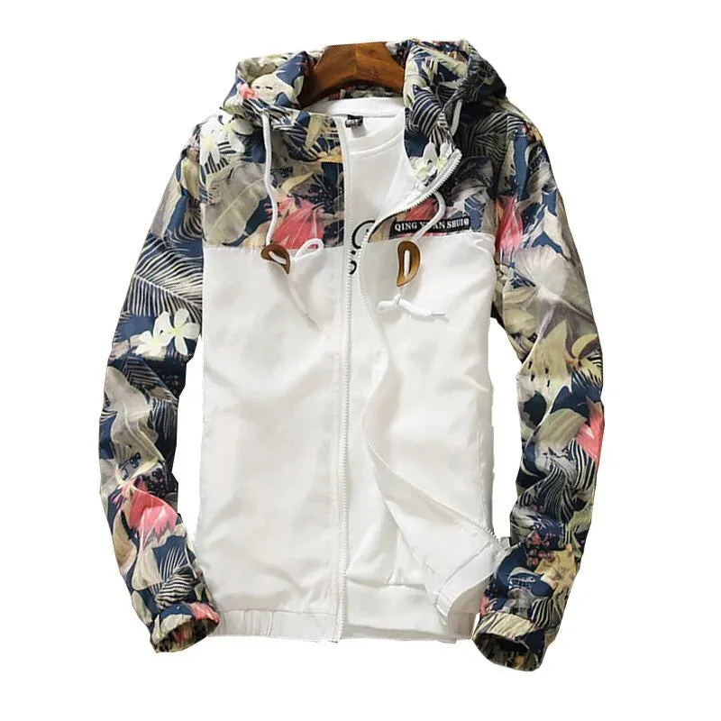 Men's Spring Autumn Hooded Jacket