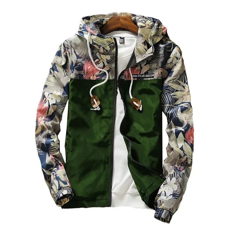 Men's Spring Autumn Hooded Jacket