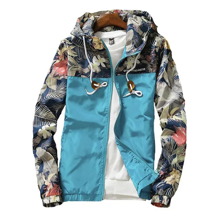 Men's Spring Autumn Hooded Jacket