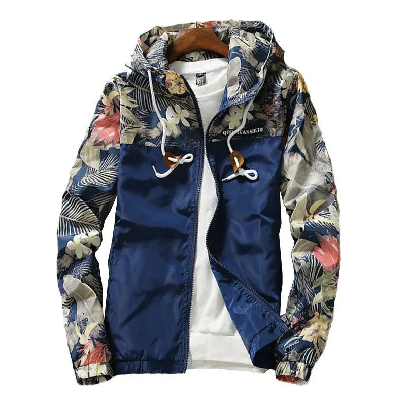 Men's Spring Autumn Hooded Jacket