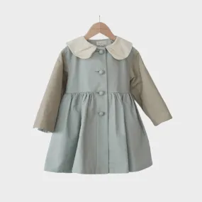 Mes Kids Des Fluers :: Lapel Trench Coat Blue