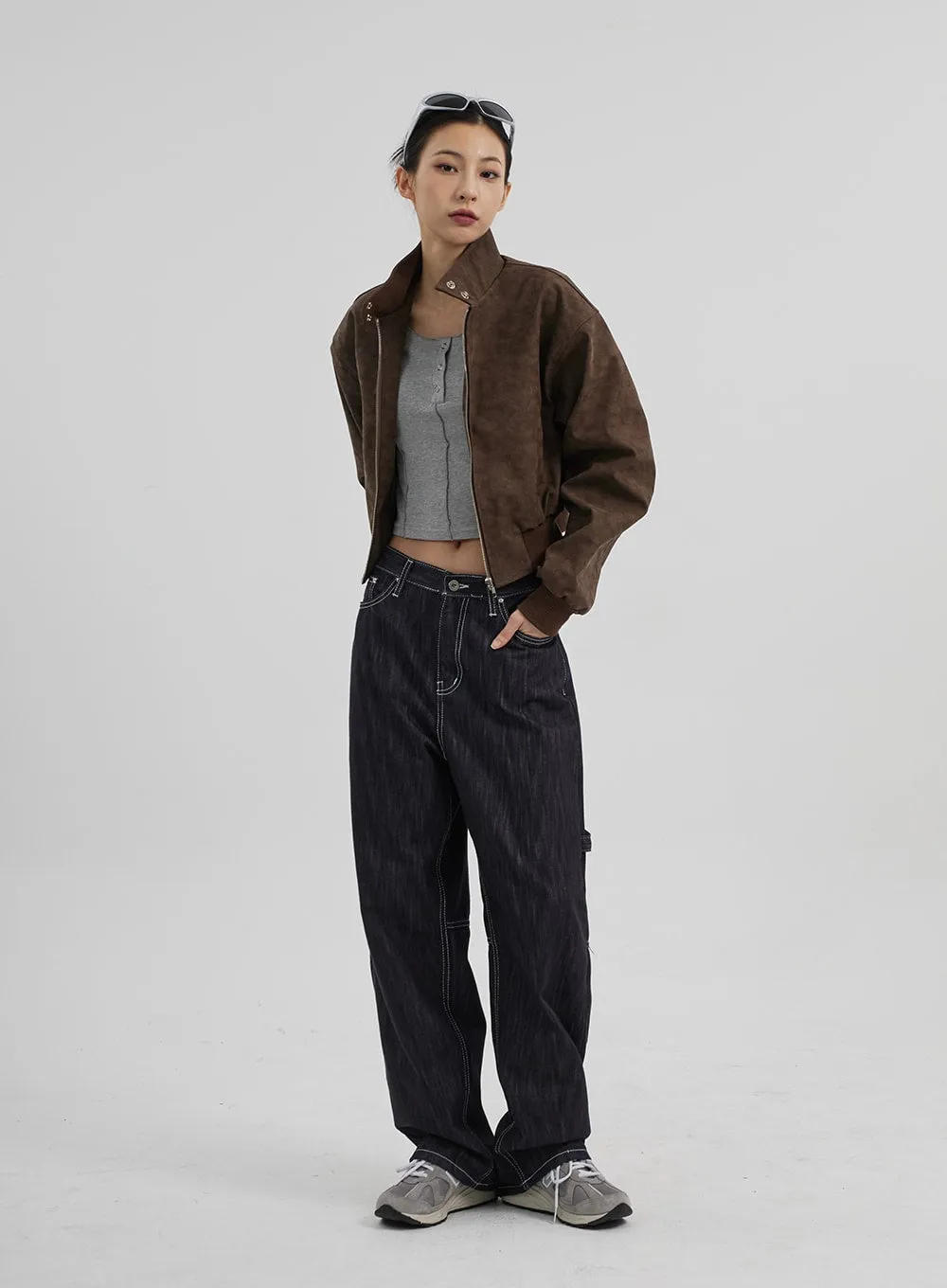 Mid-Rise Baggy Jeans CF307