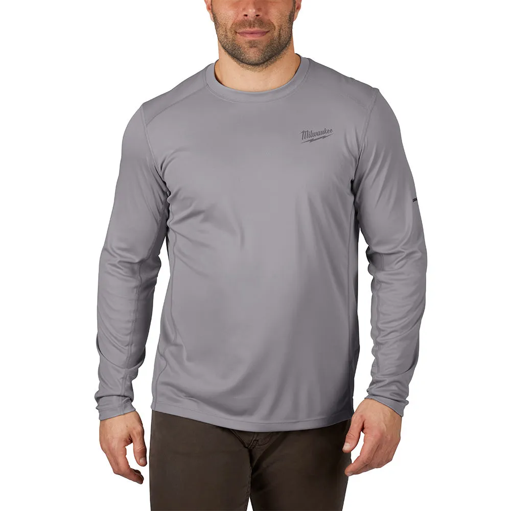 Milwaukee 415G-XL WORKSKIN Lightweight Performance Long Sleeve Shirt- Gray, XL