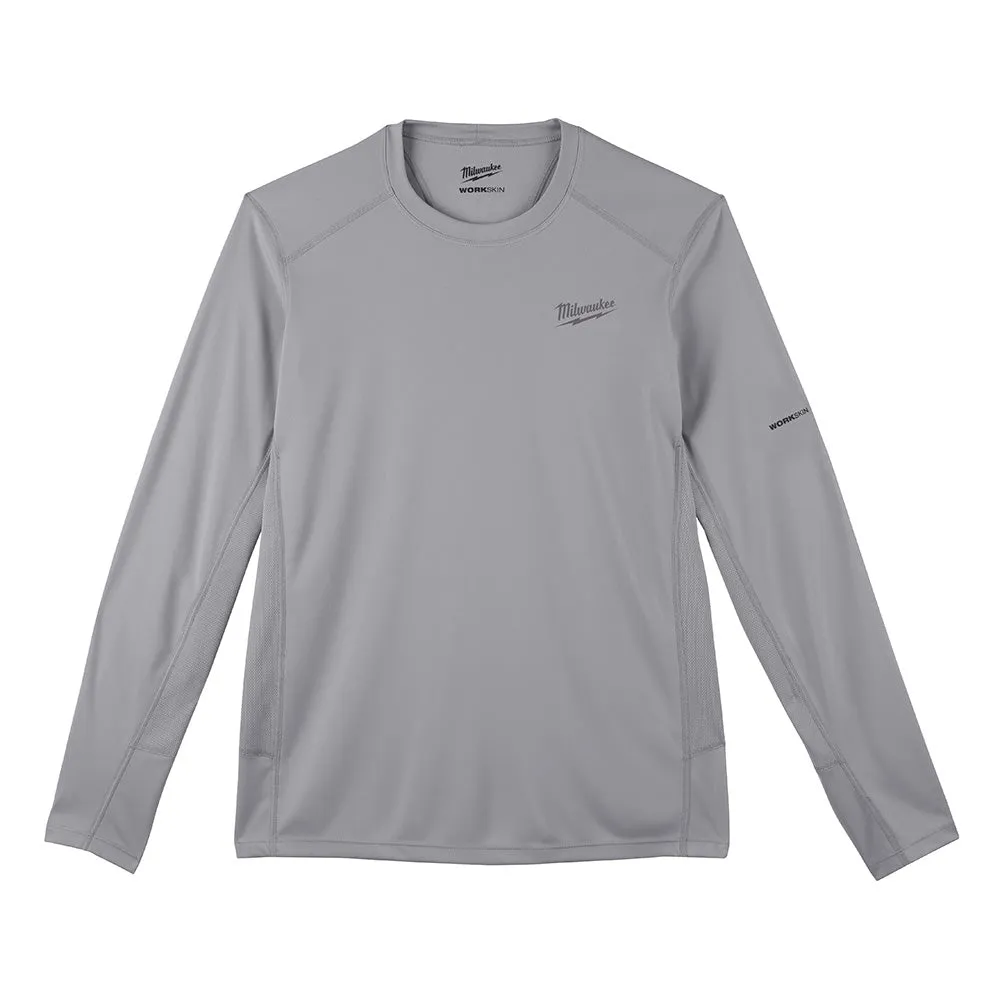 Milwaukee 415G-XL WORKSKIN Lightweight Performance Long Sleeve Shirt- Gray, XL