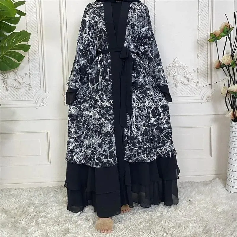 Muslim Stuning V Neck Cardigan Robe