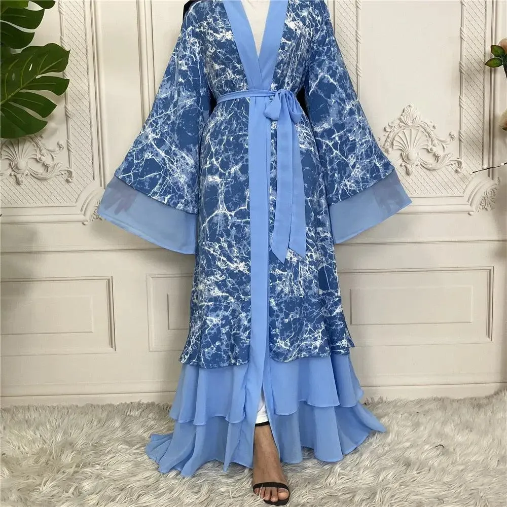 Muslim Stuning V Neck Cardigan Robe