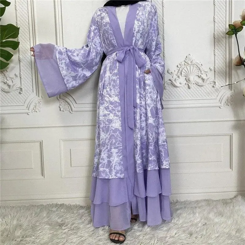 Muslim Stuning V Neck Cardigan Robe