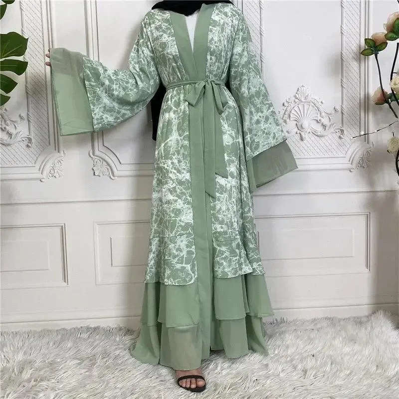 Muslim Stuning V Neck Cardigan Robe