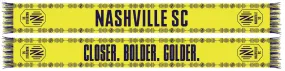 NASHVILLE SC SCARF - CLOSER. BOLDER. GOLDER. (HD Woven)