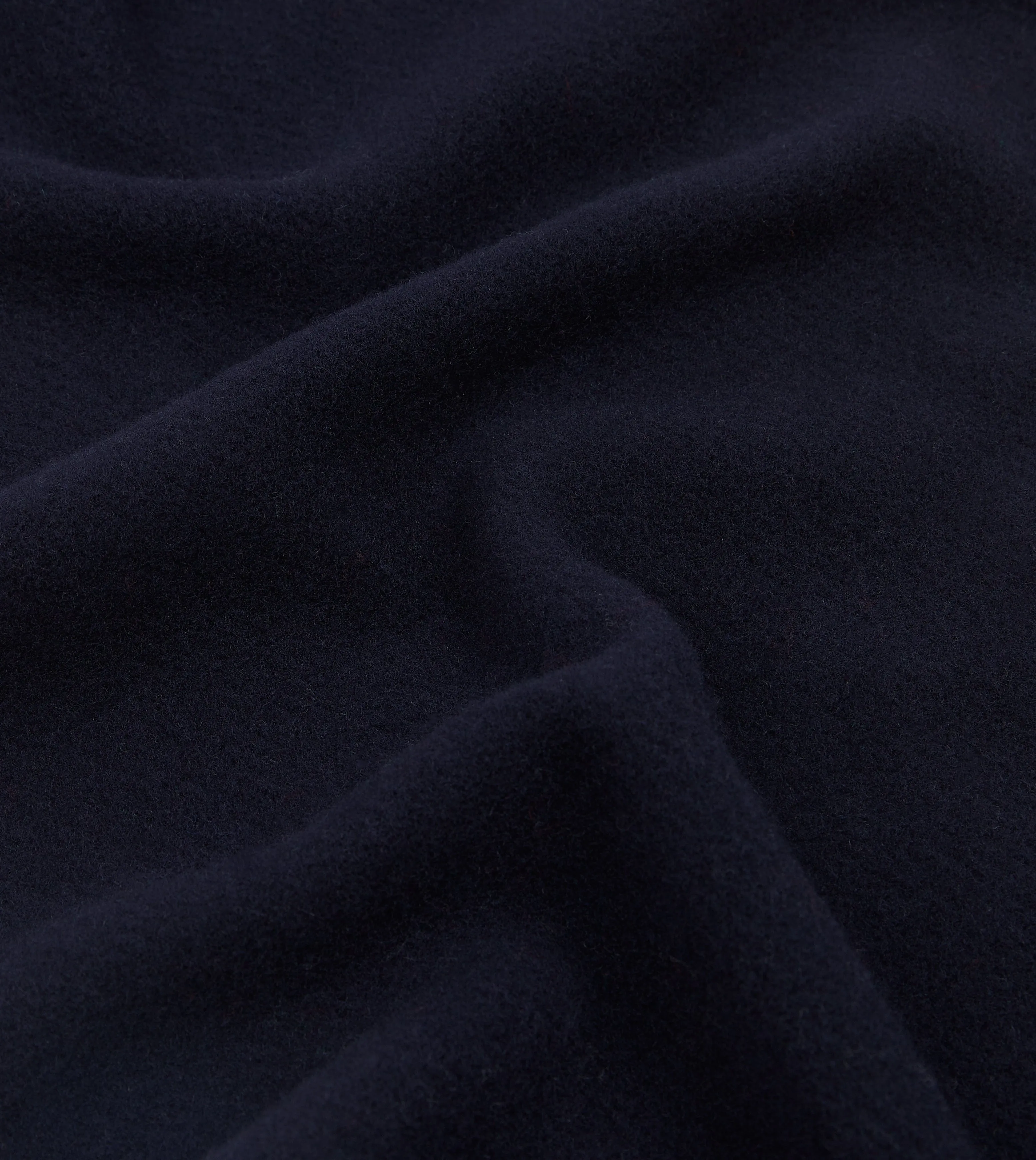 Navy Solid Wool Scarf