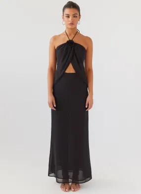 Nightfall Maxi Skirt - Midnight