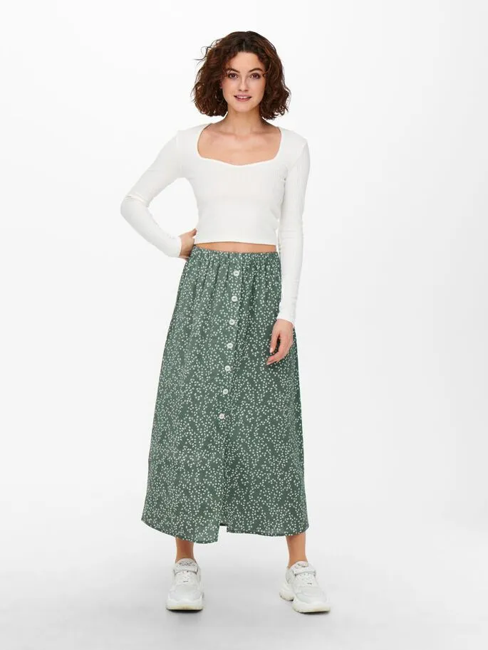 Nova Lux Button Skirt