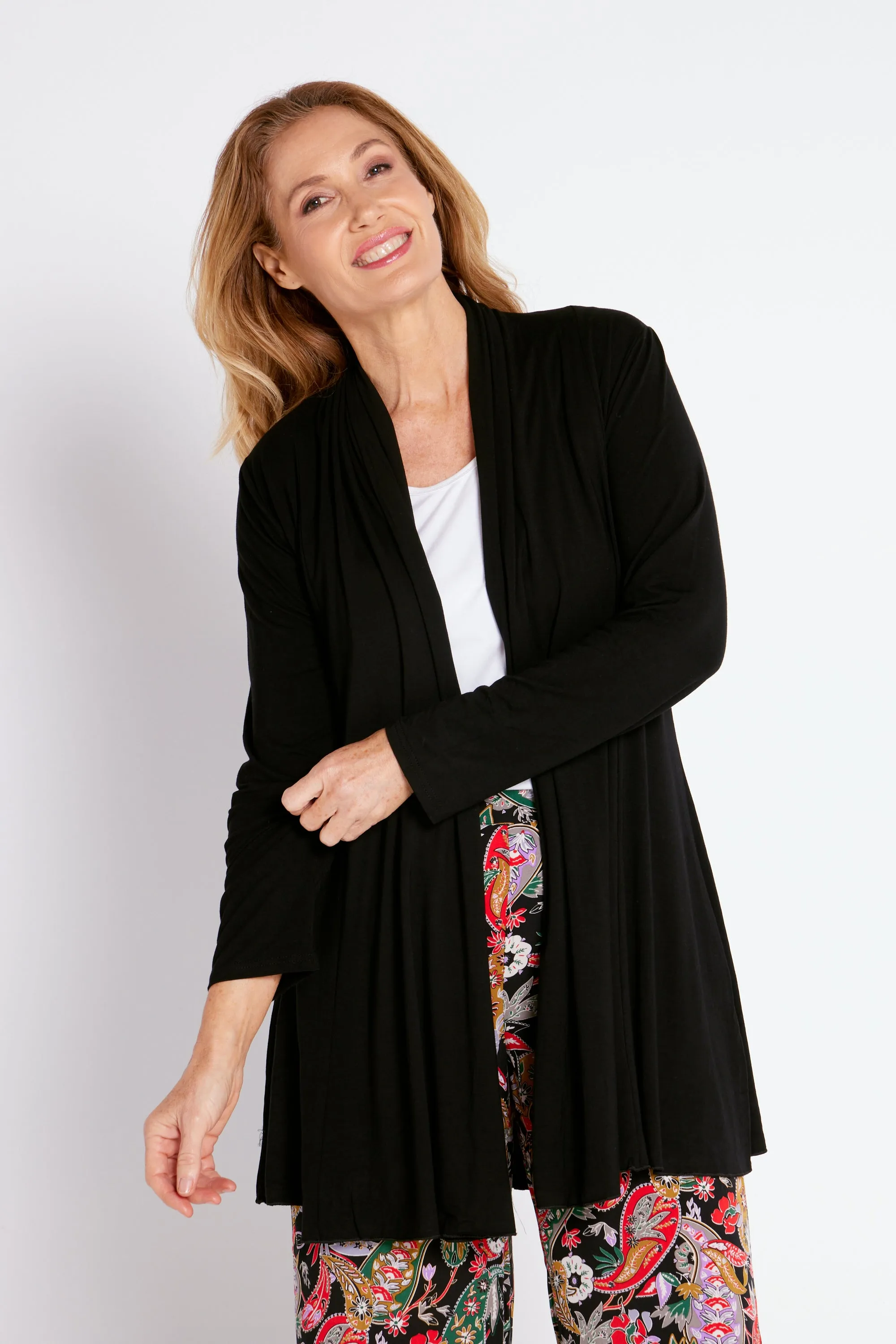 Oaklands Bamboo Cardi - Black