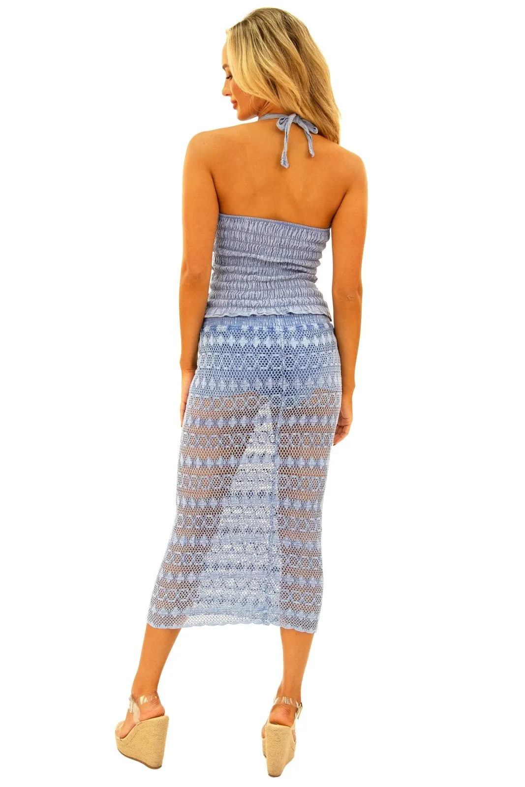 'Oceane' Crochet Maxi Skort