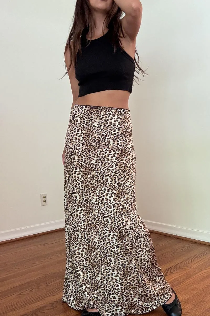 On the Prowl Leopard Maxi Skirt