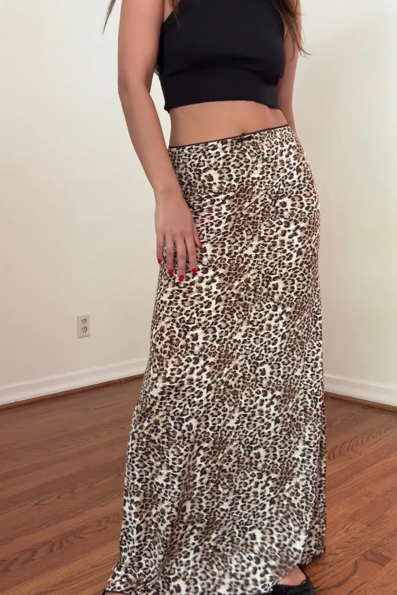 On the Prowl Leopard Maxi Skirt