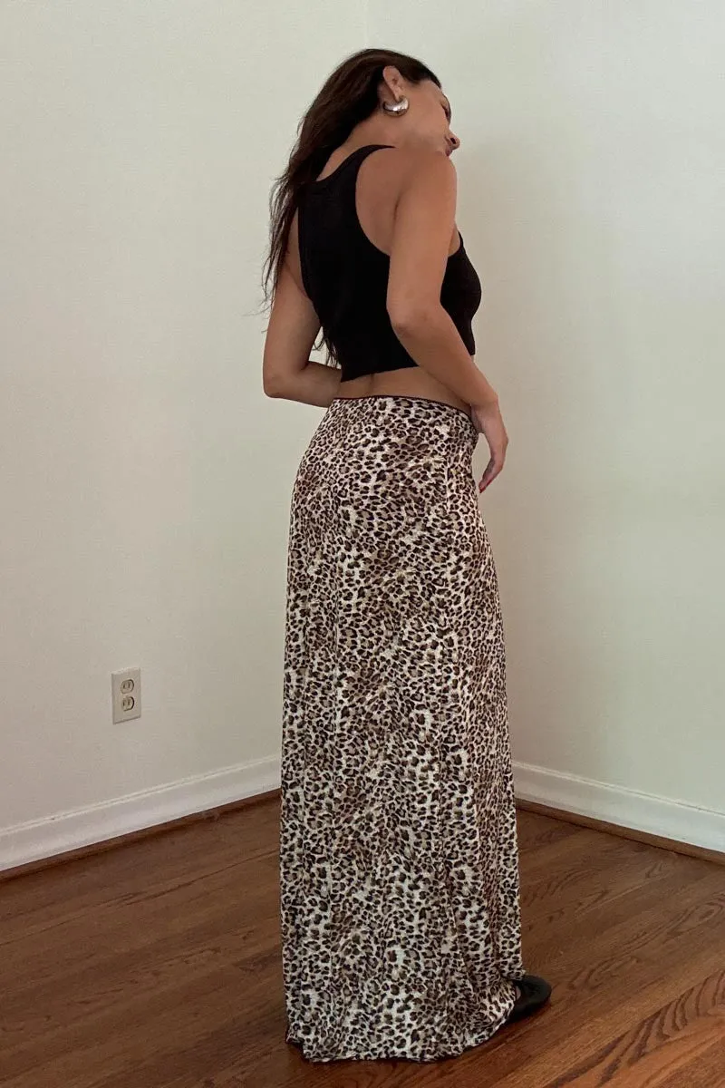 On the Prowl Leopard Maxi Skirt