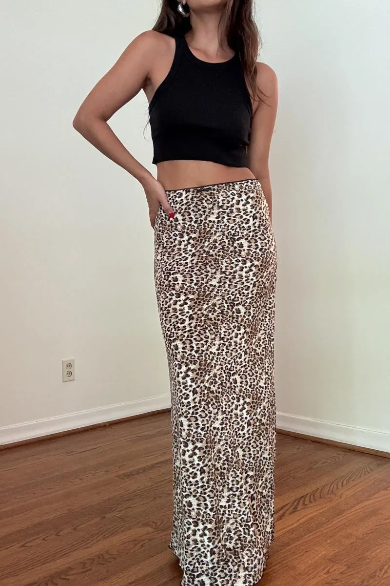 On the Prowl Leopard Maxi Skirt